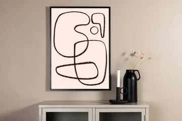 Poster Line art 70x100 cm - Vit/Svart - Inredning - Tavlor & konst - Posters & prints