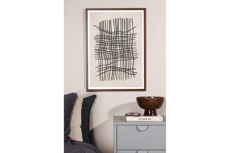 Poster Linework 21x30 cm - Beige/Svart - Inredning - Tavlor & konst - Posters & prints