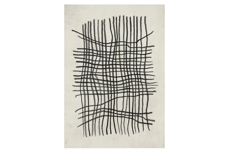 Poster Linework 50x70 cm - Beige/Svart - Inredning - Tavlor & konst - Posters & prints