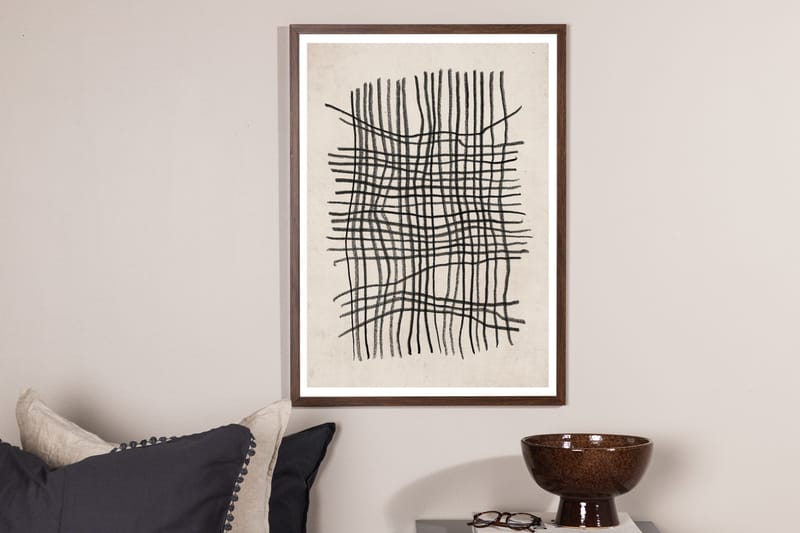 Poster Linework 70x100 cm - Beige/Svart - Inredning - Tavlor & konst - Posters & prints