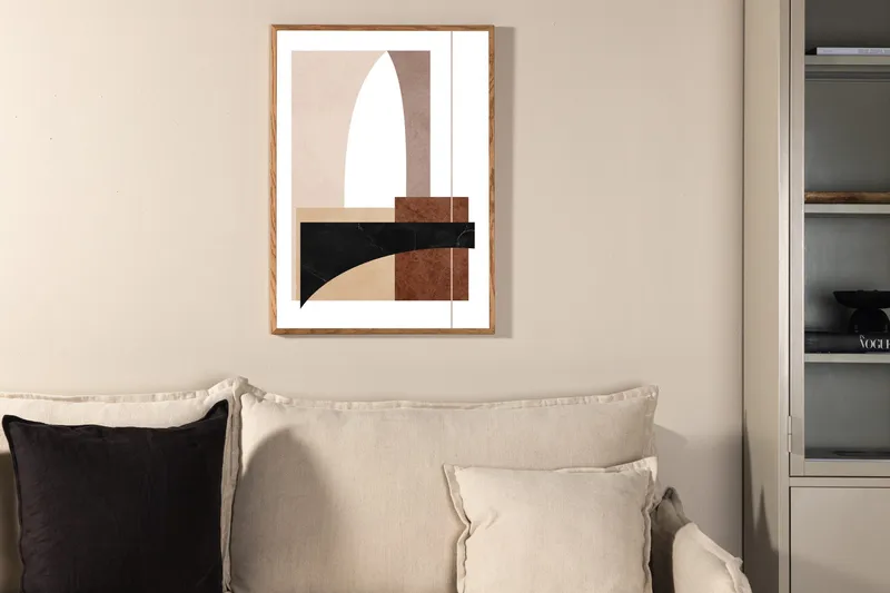 Poster Materials 30x40 cm - Vit/Beige - Inredning - Tavlor & konst - Posters & prints