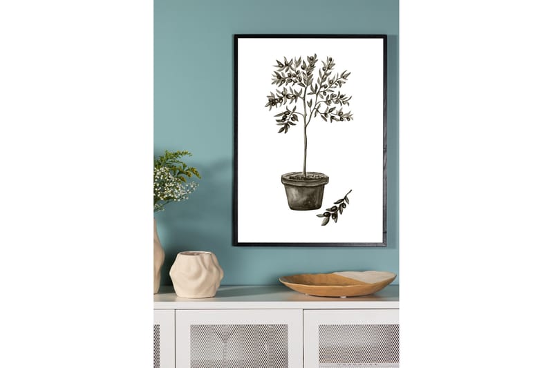 Poster Olive 21x30 cm - Vit/Grön - Inredning - Tavlor & konst - Posters & prints