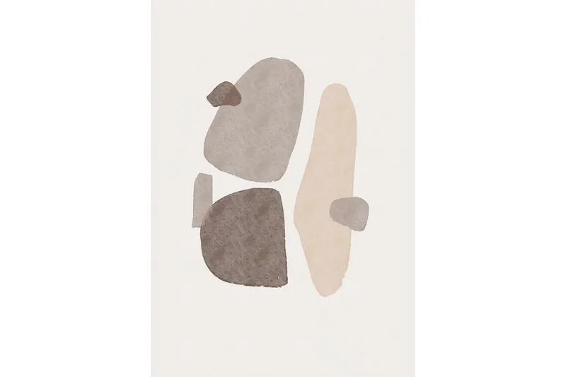 Poster Shapes 70x100 cm - Svart/Vit - Inredning - Tavlor & konst - Posters & prints