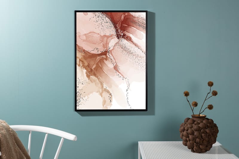 Poster Splash 21x30 cm - Ljusrosa - Inredning - Tavlor & konst - Posters & prints