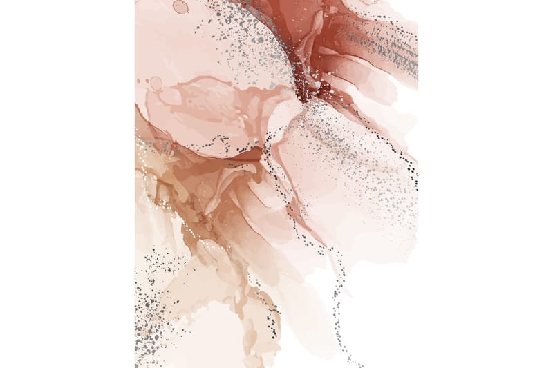 Poster Splash 70x100 cm, Ljusrosa