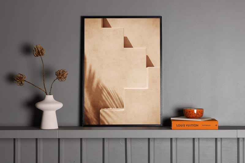 Poster Stairs 70x100 cm - Ljus Orange - Inredning - Tavlor & konst - Posters & prints