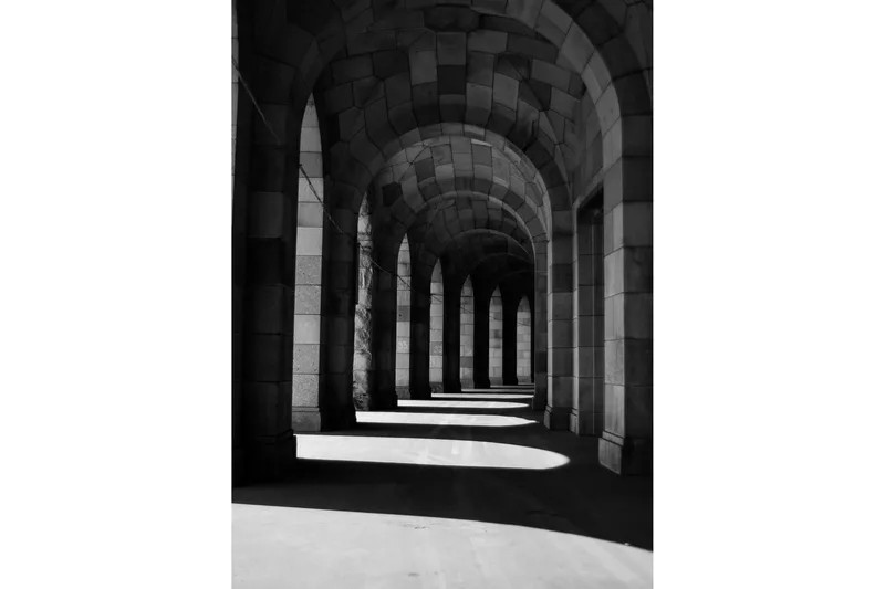 Poster Walkway 50x70 cm, Beige