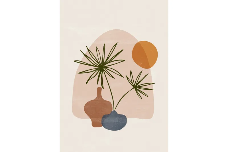 Poster Wonderland 50x70 cm, Beige