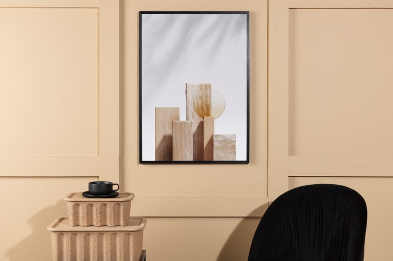 Poster Wooden Blocks 50x70 cm - Beige - Inredning - Tavlor & konst - Posters & prints