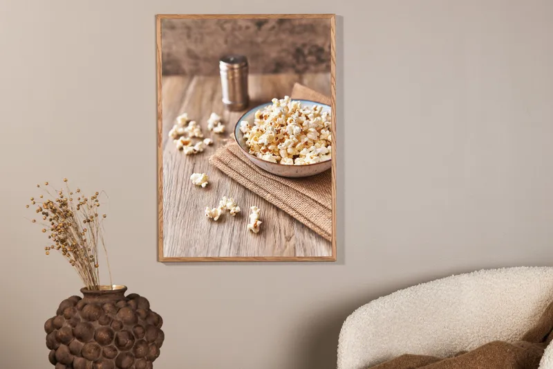 Poster Popcorn 30x40 cm - Beige - Inredning - Tavlor & konst - Posters & prints