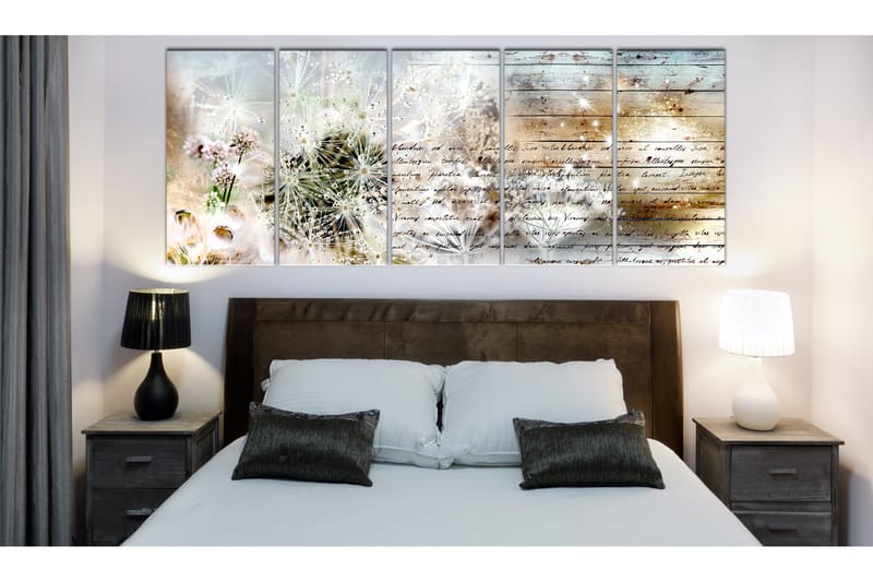 Tavla Abstract Dandelions 225x90 - Artgeist sp. z o. o. - Inredning - Tavlor & konst - Canvastavlor