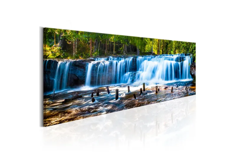 Tavla Beautiful Waterfall 120x40 - Artgeist sp. z o. o. - Inredning - Tavlor & konst - Canvastavlor