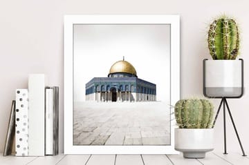 Tavla Building med Ram Flerfärgad - 23,5x28,5 cm - Inredning - Tavlor & konst