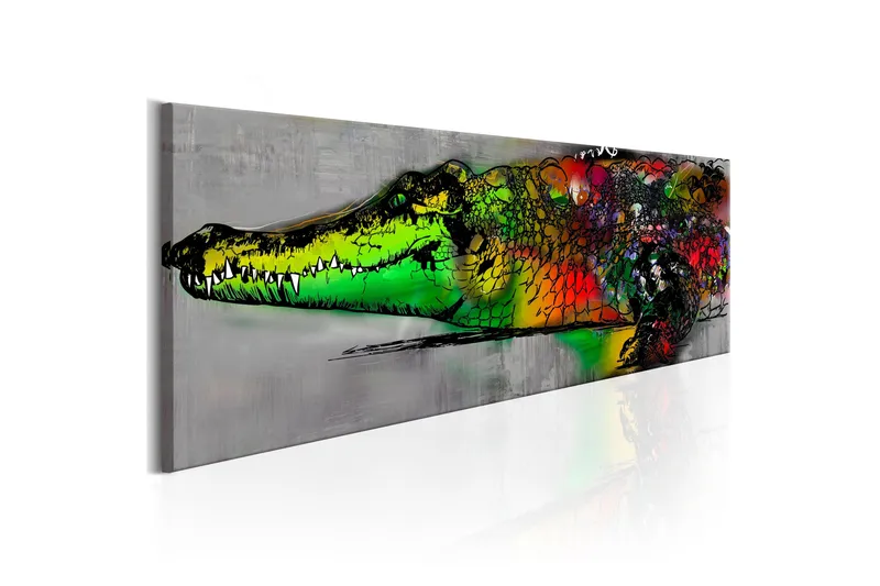 Tavla Colourful Beast 120x40 cm - Inredning - Tavlor & konst - Canvastavlor