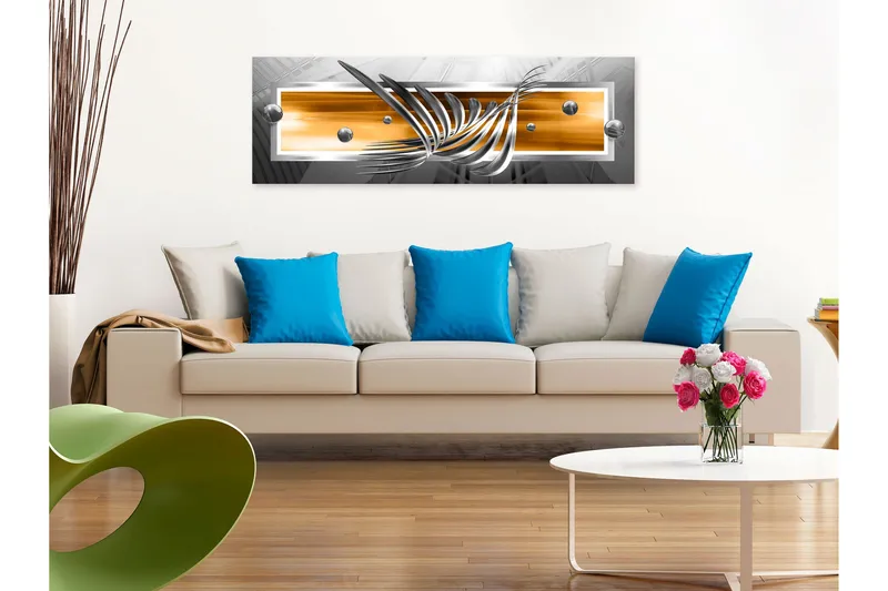 Tavla Silver Wings (1 Part) Narrow Orange 120x40