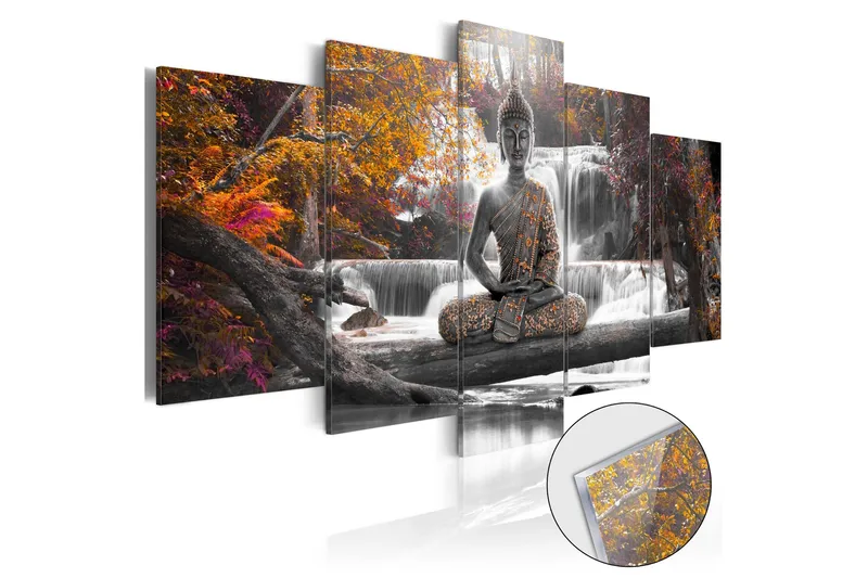 Tavla På Akryl Autumnal Buddha 100x50 - Artgeist sp. z o. o. - Inredning - Tavlor & konst