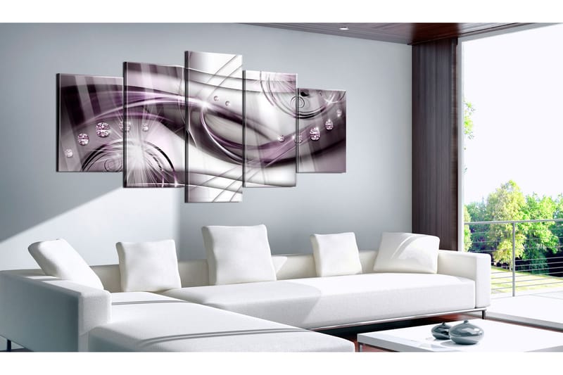 Tavla På Akryl Violet Glow 100x50 - Artgeist sp. z o. o. - Inredning - Tavlor & konst