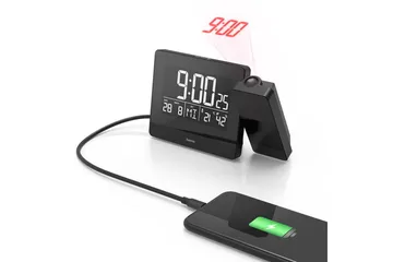 HAMA Väckarklocka Projektion Plus Charge Svart - HAMA - Inredning - Väggdekor - Väggklocka & väggur