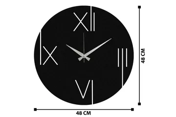 One - Svart - Inredning - Väggdekor - Väggklocka & väggur