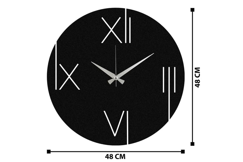 One - Svart - Inredning - Väggdekor - Väggklocka & väggur