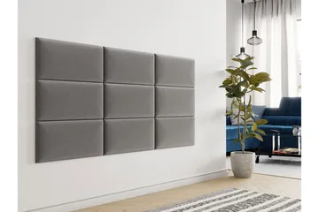 Lornel Stoppad Väggpanel 60x30 cm - Grå - Inredning - Väggdekor