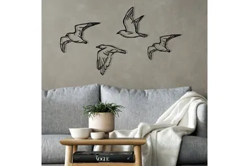 Birds Väggdekor - Svart - Inredning - Väggdekor - Skylt - Plåtskyltar