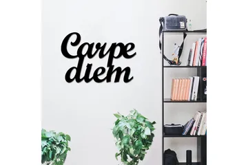 Carpediem 1 Väggdekor - Svart - Inredning - Väggdekor - Skylt - Plåtskyltar