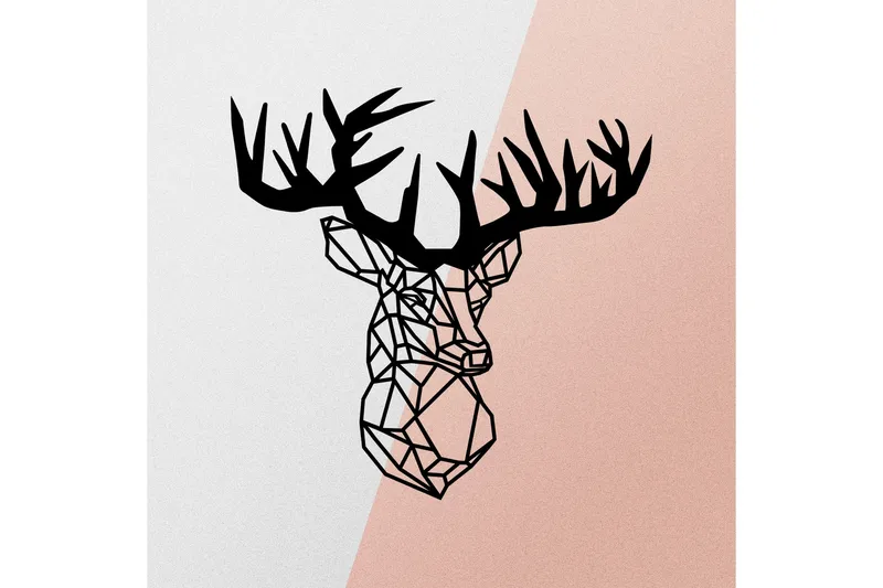Deer Väggdekor - Svart - Inredning - Väggdekor - Skylt - Plåtskyltar