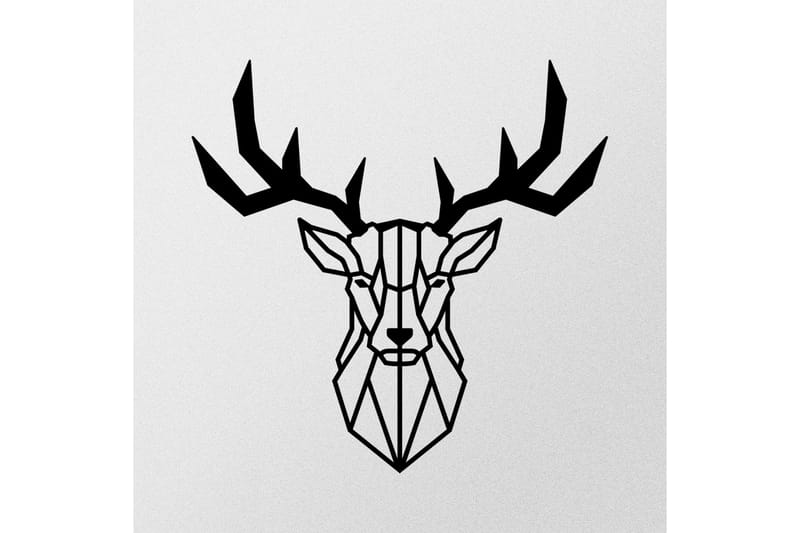 Deer2 Väggdekor - Svart - Inredning - Väggdekor - Skylt - Plåtskyltar
