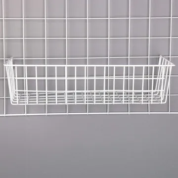 Dekorativ Väggdekor 16x38 cm - Vit - Förvaring - Småförvaring - Förvaringskorgar - Trådkorg