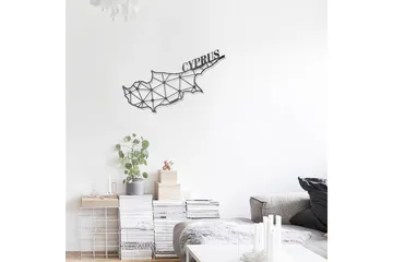 Dekorativ Väggdekor 43x70 cm - Svart - Inredning - Väggdekor - Skylt - Plåtskyltar