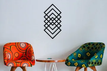 Geometry Väggdekor - Svart - Inredning - Väggdekor - Skylt - Plåtskyltar