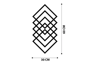 Geometry Väggdekor - Svart - Inredning - Väggdekor - Skylt - Plåtskyltar