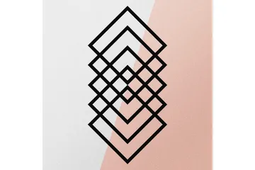 Geometry Väggdekor - Svart - Inredning - Väggdekor - Skylt - Plåtskyltar