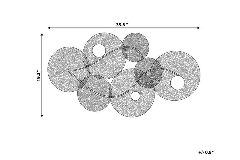 Rubidium Väggdekoration Med Snäckor 91 cm - Grön - Inredning - Väggdekor - Skylt - Plåtskyltar