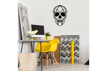 Skull Väggdekor - Svart - Inredning - Väggdekor - Skylt - Plåtskyltar