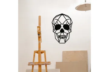 Skull Väggdekor - Svart - Inredning - Väggdekor - Skylt - Plåtskyltar