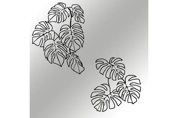 Spirit Leaf Väggdekor - Svart - Inredning - Väggdekor - Skylt - Plåtskyltar