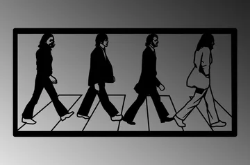 The Beatles Väggdekor - Svart - Inredning - Väggdekor - Skylt - Plåtskyltar