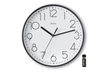 Väggklocka Hama Salina 22 cm - Svart - Inredning - Väggdekor - Väggklocka & väggur