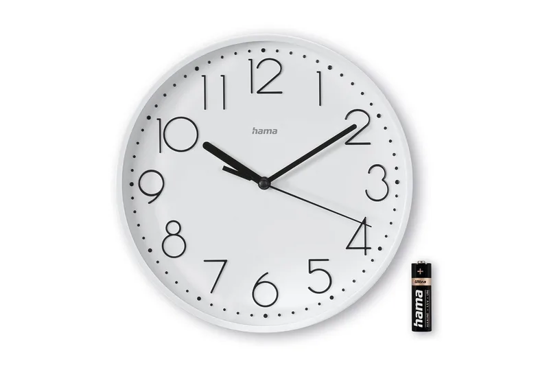 Väggklocka Hama Salina 22 cm - Vit - Inredning - Väggdekor - Väggklocka & väggur