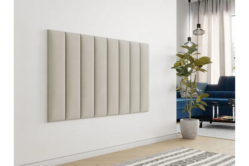 Zaratuz Väggpanel 20x4x80 cm Stoppad - Sammet/Beige - Inredning - Väggdekor