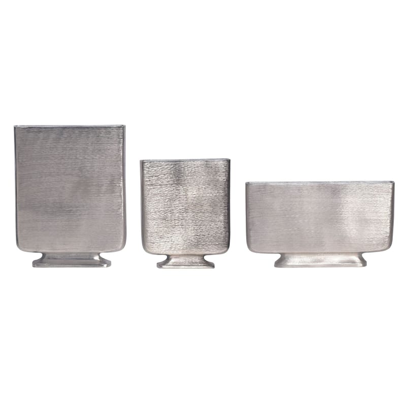Corova Vas 33 cm Set om 3, Silverfärgad