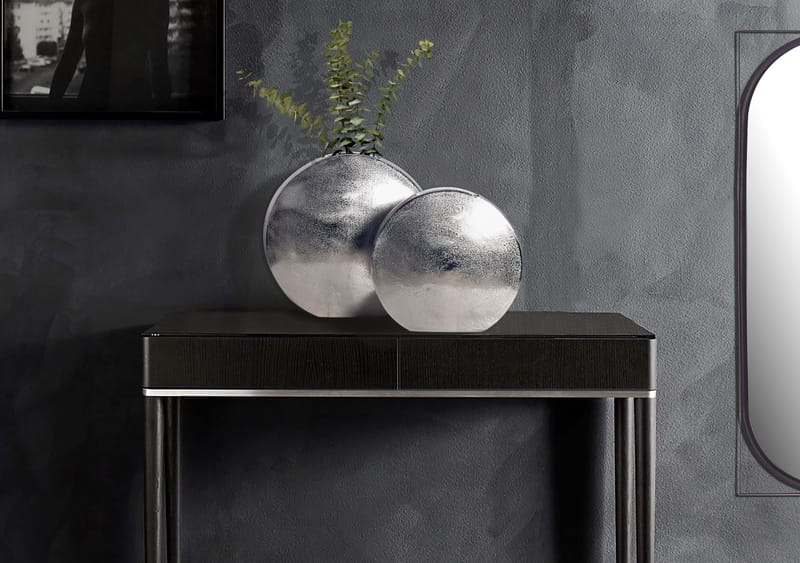 Dalora Vas 34 cm Set om 2 - Silverfärgad - Inredning - Vas