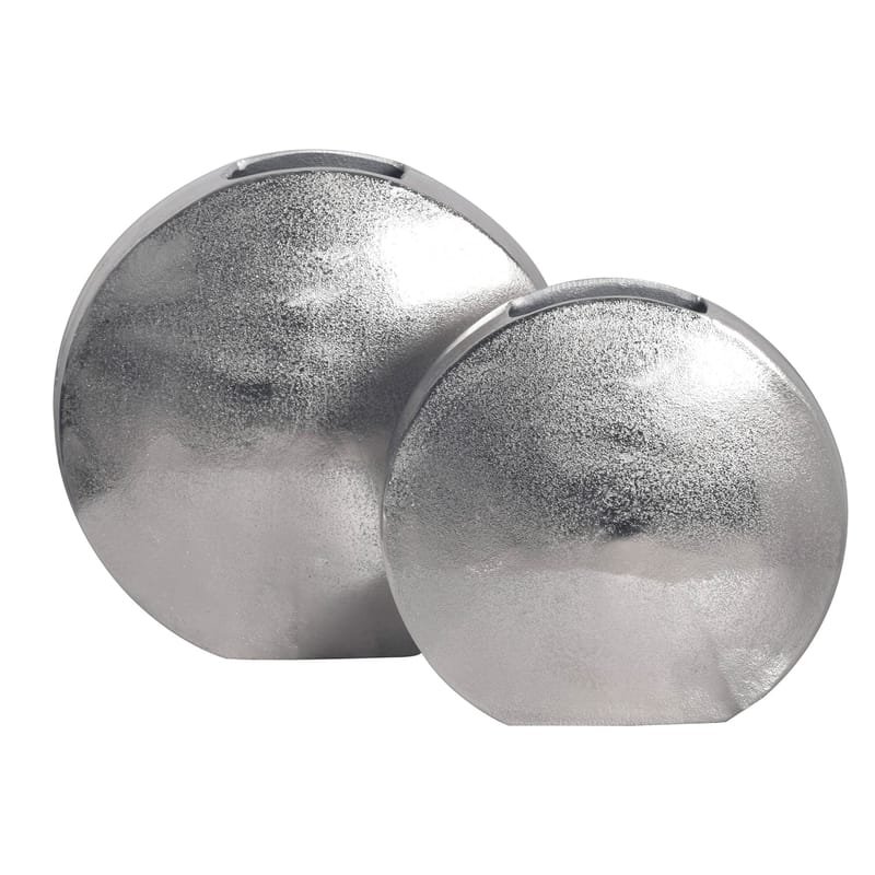 Dalora Vas 34 cm Set om 2 - Silverfärgad - Inredning - Vas