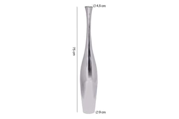Vas Wohnling polerad aluminiumgjutning, modern stil 75 cm - 75 cm - Inredning - Vas