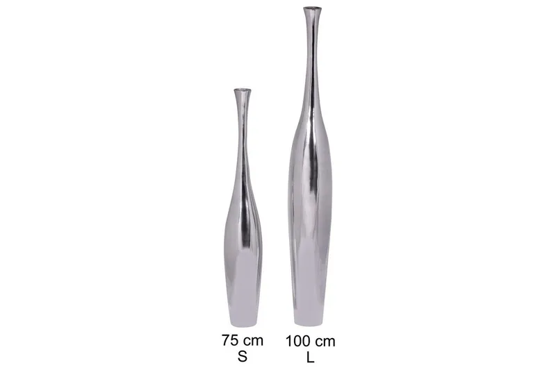 Vas Wohnling polerad aluminiumgjutning, modern stil 75 cm - 75 cm - Inredning - Vas
