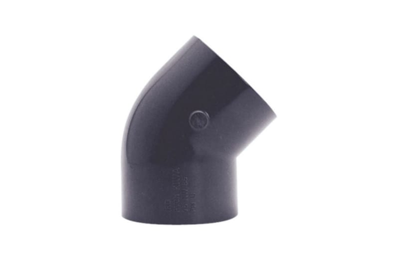 Vinkel PVC Planet Pool 45° Ø 50 mm