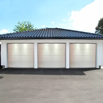 Garageport med motor 2,5 m - Vit - Hus & renovering - Garage & verkstad - Garageportar