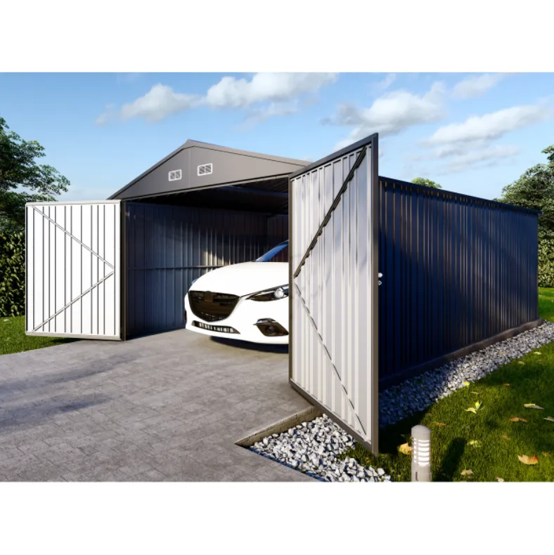 Plåtgarage 17,3 m² | Dubbel dörr | Robust design - Hus & renovering - Garage & verkstad - Garagehus